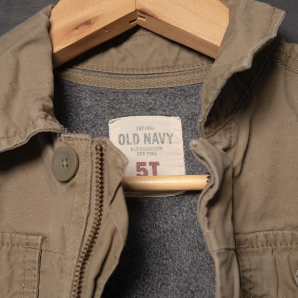 Great Old Navy Kids Military Jacket Sz 5T - Picture 2 of 7